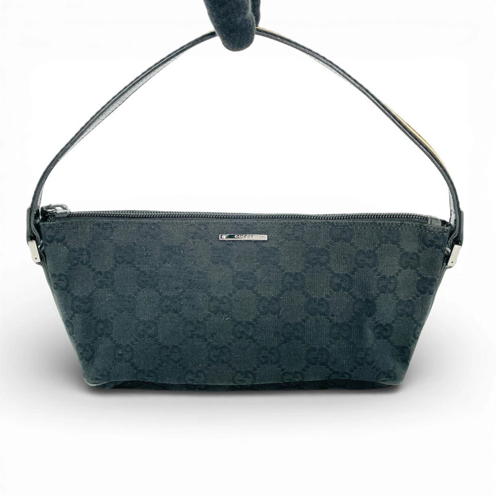 GUCCI GG canvas black accessory Clutch
